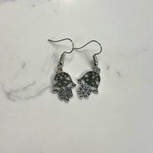 New hamsa hand earrings- Handmade
